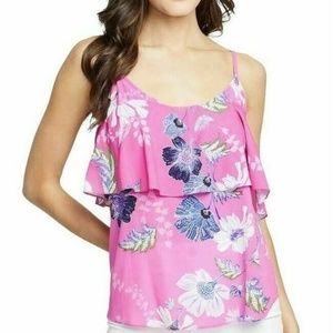 Rachel Roy XL June Printed Flounce Tank Top 3X38